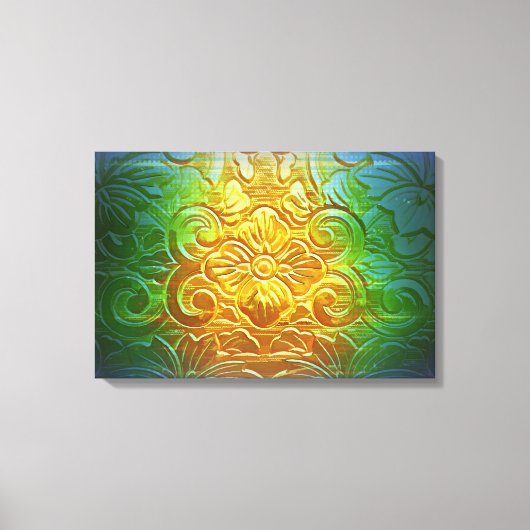 Golden Flower Canvas Afdruk (Voorkant)