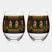 Golden Flower Drinkware Set Wijnglas Zonder Voet (Links)