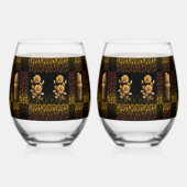 Golden Flower Drinkware Set Wijnglas Zonder Voet (Rechts)