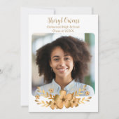 Golden Flower High School College Afstuderen Kaart (Voorkant)