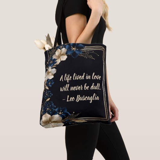 Golden Flower Lijst Tas - een goed geleefd leven (Dichtbij)