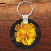 Golden Flower Macro-fotografie Sleutelhanger (Voorkant)