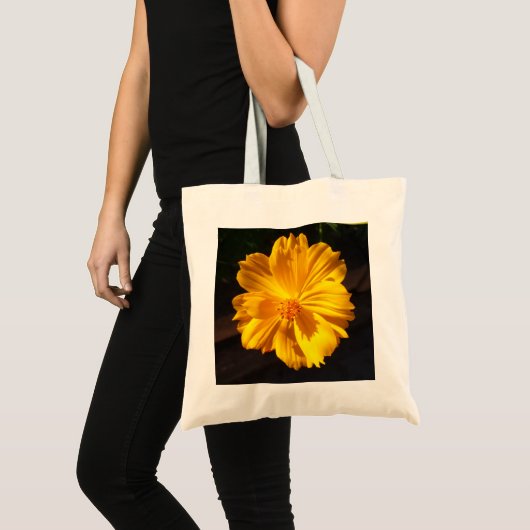 Golden Flower Macro-fotografie Tote Bag (Voorkant (product))