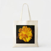 Golden Flower Macro-fotografie Tote Bag (Voorkant)