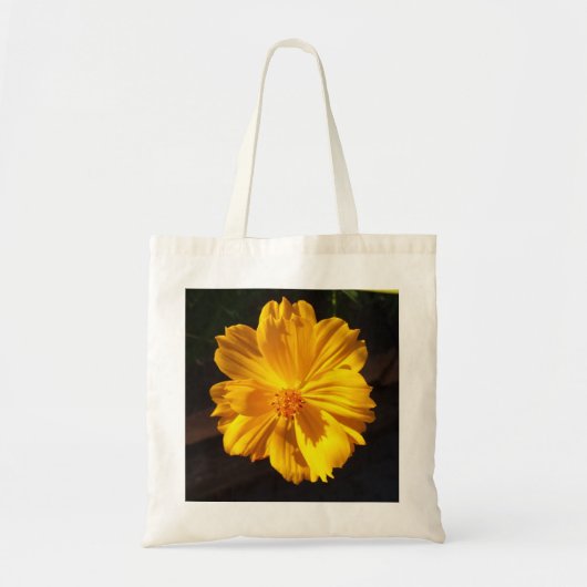Golden Flower Macro-fotografie Tote Bag (Voorkant)