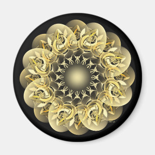 Golden Flower Magneet