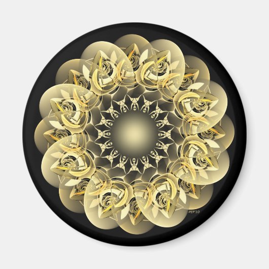 Golden Flower Magneet (Voorkant)