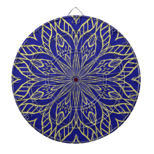 Golden Flower Mandala Dartbord