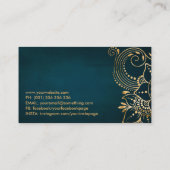 Golden Flower of life Ornament Visitekaartje (Achterkant)