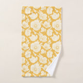 Golden Flower Pattern Bad Handdoek (Handdoek)