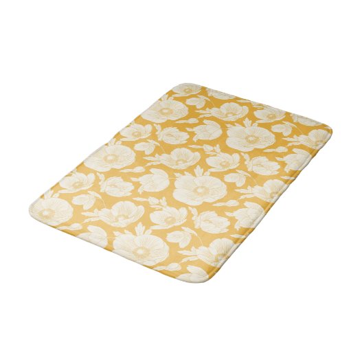 Golden Flower Pattern Badmat (Gekanteld)