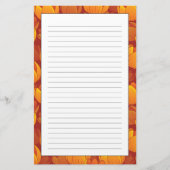 Golden Flower Pattern Briefpapier (Voorkant)