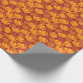 Golden Flower Pattern Cadeaupapier (Hoek)