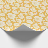 Golden Flower Pattern Cadeaupapier (Hoek)