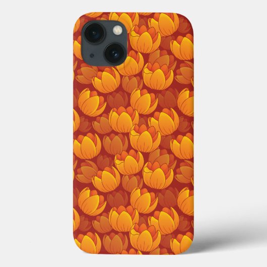Golden Flower Pattern Case-Mate iPhone Case (Achterkant)