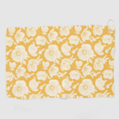 Golden Flower Pattern Golfhanddoek (Horizontaal)