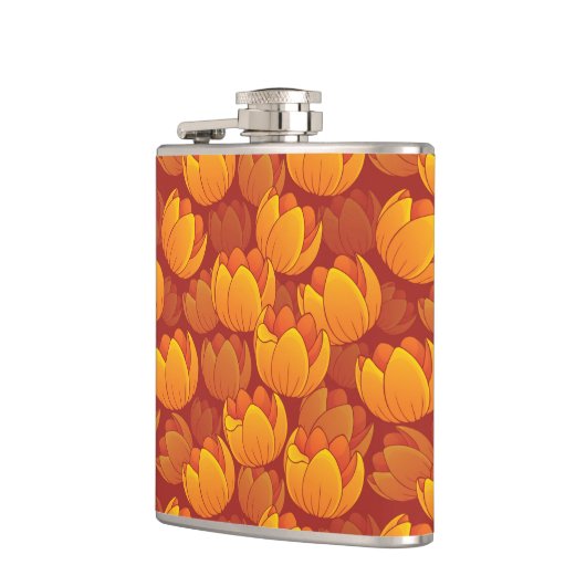 Golden Flower Pattern Heupfles (Links)