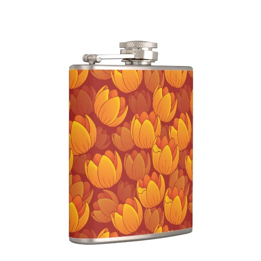 Golden Flower Pattern Heupfles (Rechts)