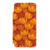 Golden Flower Pattern Incipio iPhone Portemonnee Hoesje (Voorkant Agenda)