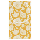 Golden Flower Pattern Klein Cadeauzakje (Achterkant)