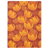 Golden Flower Pattern Klembord (Achterkant)