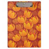 Golden Flower Pattern Klembord (Voorkant)