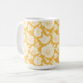 Golden Flower Pattern Koffiemok (Voorkant links)