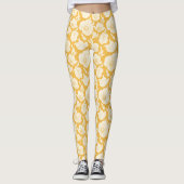 Golden Flower Pattern Leggings (Voorkant)