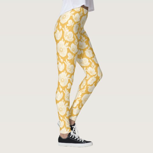 Golden Flower Pattern Leggings (Rechts)