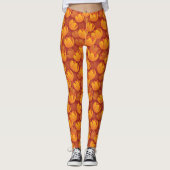 Golden Flower Pattern Leggings (Voorkant)