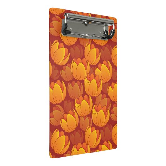 Golden Flower Pattern Mini Klembord (Schuin)