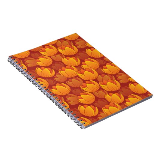 Golden Flower Pattern Notitieboek (Rechterzijde)