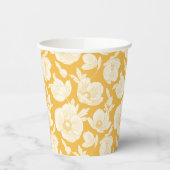 Golden Flower Pattern Papieren Bekers (Links)