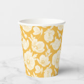 Golden Flower Pattern Papieren Bekers (Voorkant)