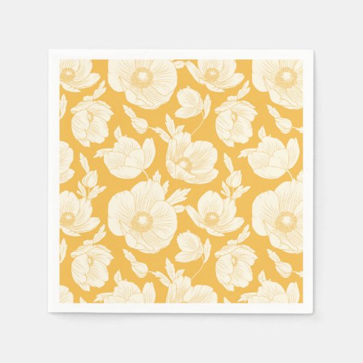 Golden Flower Pattern Servet (Voorkant)