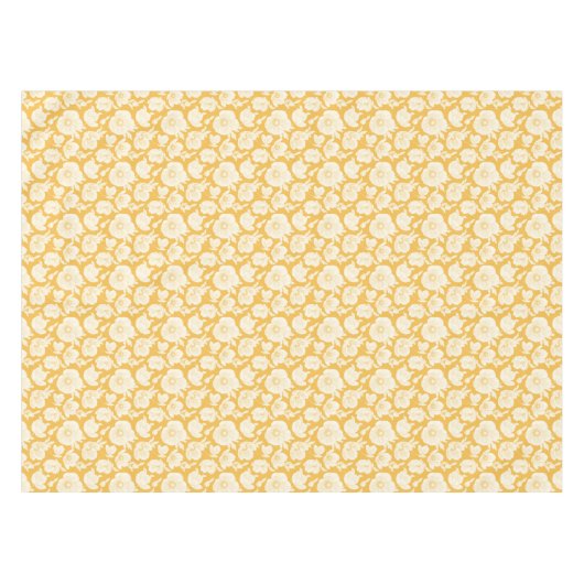 Golden Flower Pattern Tafelkleed (Voorkant (Horizontaal))