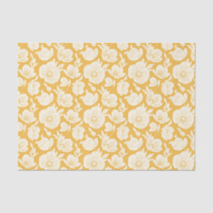 Golden Flower Pattern Tissuepapier