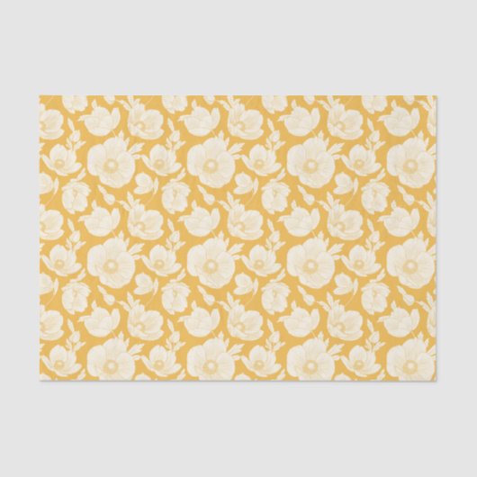 Golden Flower Pattern Tissuepapier (Voorkant)