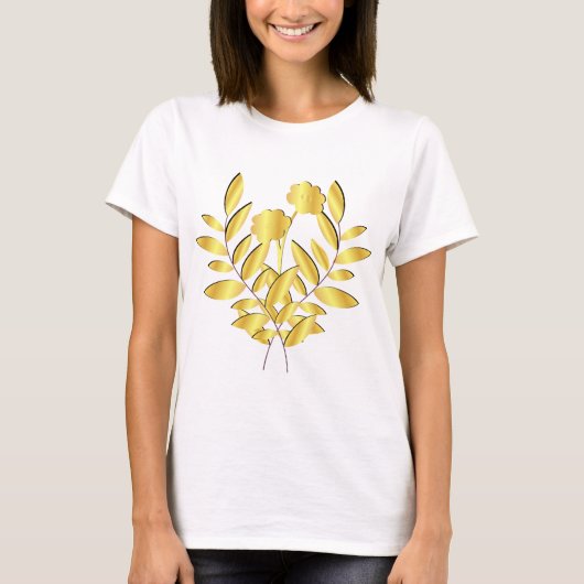 Golden Flower T-shirt (Voorkant)