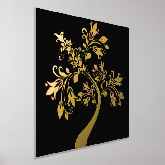 Golden Flowering Folie Afdrukken (Laagn)