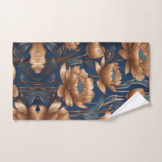 Golden Flowers Bad Handdoek (Handdoek)