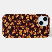 Golden Flowers Herfst Patroon Case-Mate iPhone Case (Achterkant (horizontaal))