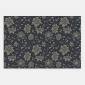 Golden Flowers Inpakpapier Vel (Voorkant 3)