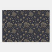 Golden Flowers Inpakpapier Vel (Voorkant 2)