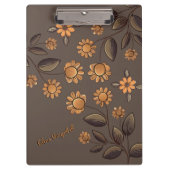 Golden Flowers Klembord (Voorkant)