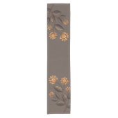 Golden Flowers Korte Tafelloper (Voorkant)