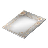 Golden Flowers Notitieblok (Linkerzijde)