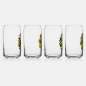  Golden Flowers Pattern Blikvorm Glas (Rechts)