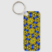 Golden Flowers Pattern Sleutelhanger (Voorkant)
