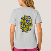  Golden Flowers Pattern T-shirt (Achterkant)
